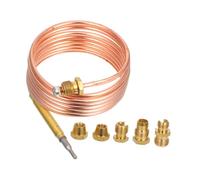 FUNOMOCYA Thermocouple De Cuisinière à Gaz 1500 Mm pour Barbecue Et Cheminée Kit De Remplacement Adaptateurs Polyvalents pour Chauffage Et Entretien
