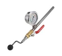 FUNOMOCYA Tige de Gonflage 380 Mm pour Pneus D’engins Lourds avec Manomètre Précis, Outil de Contrôle de Pression pour Camions et Chargeuses, Accessoire Robuste pour Entretien des Pneus