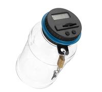 FUNOMOCYA Tirelire Numérique avec Affichage LCD Pot D’Épargne en Plastique avec Serrure Compteur Automatique de Pièces Goulot Large pour Retrait Facile Présent Créatif D’Anniversaire 1