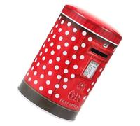 FUNOMOCYA Tirelire Plaque Métallique Style Britannique Boîte à Monnaie Pot à Économies Créatif et Élégant Cadeau Décoratif Stable pour Bureau et Maison