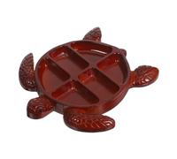 FUNOMOCYA Turtle Shaped Charcuterie Tray Party Snack Platter Multifunctional Wood Serving Board For Fruits Nuts And Cheese