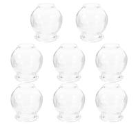 FUNOMOCYA Vase à ventouses à feu 8Pcs verre épais pour usage domestique, dispel wind and dampness, pour soulager douleurs du dos et bras