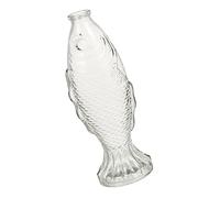 FUNOMOCYA Vase en Verre Poisson Bouteille Transparente Bouchon Pot à Message DIY Récipient à Fleurs pour Décoration Amis Multifonctionnel