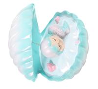 FUNOMOCYA Veilleuse LED Coquillage Sirène Bleue Lampe de Nuit Décorative Compacte pour Chambre Lumière Douce et Chaleureuse Veilleuse Créative Sûre et Légère Éclairage D’Ambiance