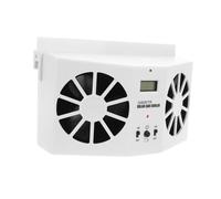 FUNOMOCYA Ventilateur Solaire Voiture Double Sortie Circulation Air de Température Intérieure Ventilateur de Fenêtre Robuste Ventilation Automobile Économique Solaire