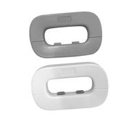 FUNOMOCYA Verrou de Sécurité Design Double Bouton Multifonction Blanc en Abs 2 Pièces pour Protection Bébé pour Garçon et Filles pour Porte de Réfrigérateur et Placard