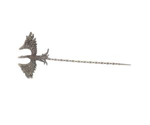 FUNOMOCYA Vintage Brass Phoenix Tea Needle Antique Tea Ceremony Pin Hairpin And Collectors Decorative And Practical Accessory