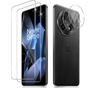Funrae 3D Verre Trempé à Couverture Complète pour OnePlus 13 5G et Caméra Arrière Protecteur [2+2 PCS], Dureté 9H Ultra Résistant Protection écran Film en Verre Trempé