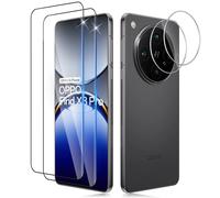 Funrae 3D Verre Trempé à Couverture Complète pour OPPO Find X8 Pro 5G et Caméra Arrière Protecteur [2+2 PCS], Dureté 9H Ultra Résistant Protection écran Film en Verre Trempé