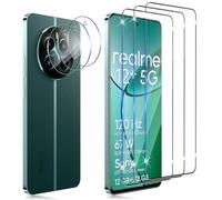 Funrae 3x Verre Trempé Protection Écran pour Realme 12 Plus 5G/Realme 12 4G