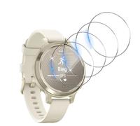 Funrae Protecteur d'écran Compatible avec Garmin Lily 2 Active, 2.5D 9H HD Protecteur d'écran de Protection en Verre trempé Anti-Bulle Anti-Rayures Film de Verre [4 pièces]