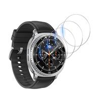 Funrae Protecteur d'écran Compatible avec Samsung Galaxy Watch 8 Classic 46mm, 2.5D 9H HD Protecteur d'écran de Protection en Verre trempé Anti-Bulle Anti-Rayures Film de Verre [4 pièces]