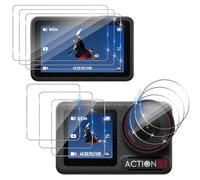 Funrae Protection D'écran pour DJI Osmo Action 5 Pro Verre Trempé et Caméra Arrière Protecteur [3+3+3 Pcs], Dureté 9H Protecteur film Accessoires, [Ultra HD] Film Vitre Trempé Protection écran