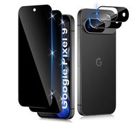 Funrae Verre Trempé Anti-Espion pour Google Pixel 9 5G avec Caméra Arrière Protecteur [2+2 Pcs], Protection Objectif Caméra pour Tout Coque，Dureté 9H HD Glass Anti-Spy Protection d’écran
