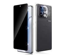 Funrae Verre Trempé Anti-Espion pour Realme 16 Pro+/16 Pro Plus 5G avec Caméra Arrière Protecteur [1+1 Pcs], Protection Objectif Caméra pour Tout Coque，Dureté 9H HD Glass Anti-Spy Protection d’écran