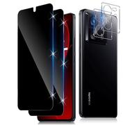Funrae Verre Trempé Anti-Espion pour Xiaomi Mi 13T Pro/Xiaomi Mi 13T 5G avec Caméra Arrière Protecteur [2+2 Pcs], Protection Objectif Caméra pour Tout Coque，Dureté 9H HD Anti-Spy Protection d’écran