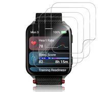 Funrae Verre Trempé Compatible avec Garmin Venu X1 [4 pièces], sans Bulles Résistant aux Rayures HD Qualité Supérieure Transparent TPU Souple Film Protecteur d'écran [Transparent]