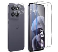 Funrae Verre Trempé pour Motorola Moto G67/G77 avec Caméra Arrière Protecteur[2+2 PCS], Dureté 9H [Sans Bulles] [Ultra HD] Ultra Résistant Film Vitre Trempé Protection écran [Transparente]