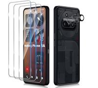 Funrae Verre Trempé pour Nothing Phone 3a 5G avec Caméra Arrière Protecteur[3+2 PCS], Dureté 9H [Sans Bulles] [Ultra HD] Ultra Résistant Film Vitre Trempé Protection écran [Transparente]
