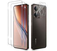 Funrae Verre Trempé pour Realme P3 5G avec Caméra Arrière Protecteur[2+2 PCS], Dureté 9H [Sans Bulles] [Ultra HD] Ultra Résistant Film Vitre Trempé Protection écran [Transparente]