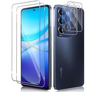 Funrae Verre Trempé pour Vivo V40 SE 5G / Vivo V30 Lite 4G avec Caméra Arrière Protecteur [2+2 Pièces], Dureté 9H [Sans Bulles] [Ultra HD] Ultra Résistant Film Vitre Trempé Protection écran