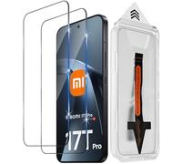 Funrae Verre Trempé pour Xiaomi Mi 17T Pro/15T Pro/15T 5G | 2 Pièces Protection D'écran [Installation automatique], Anti-Rayures 9H Dureté HD [Sans Bulles] Film de Protection écran