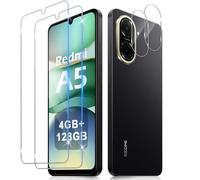 Funrae Verre Trempé pour Xiaomi Redmi A5 /Xiaomi Poco C71 avec Caméra Arrière Protecteur[2+2 PCS], Dureté 9H [Sans Bulles] [Ultra HD] Ultra Résistant Film Vitre Trempé Protection écran [Transparente]