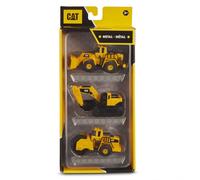 Funrise Cat - 3 Engins Chantier Metal 10 Cm