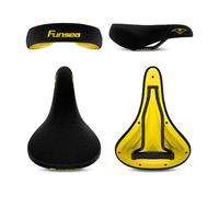 Funsea-Sièges de vélo, Wheelie Stunt, Selle de vélo Big BMX Cruiser, Flanelle, Housse de siège avec logo brodé sur rail de 8 mm, Eagle Eye Seat And cover 1 set