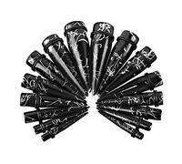 Funseedrr 8 Paire Acrylique Oreille Expander Taper Cône De Perçage Civière Oreille Civière Kit Noir et Blanc 6-20mm
