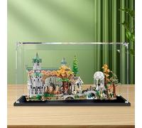 Funshake Teca pour Lego 10316 Icons Le Seigneur des Anneaux : Grand ravin, à l'épreuve de la poussière Vitrine en acrylique plexiglas acrylique acrylique Case (modèle non inclus)