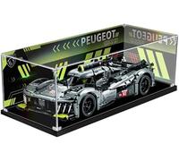 Funshake Teca pour Lego 42156 Technic Peugeot 9X8 24H Le Mans Hybrid Hypercar, à l'épreuve de la poussière, vitrine en acrylique plexiglas acrylique affichage case (non inclus)