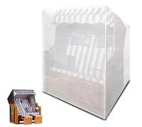 Funshot Housse de protection pour fauteuil-cabine de plage - Résistante à l'hiver - Imperméable - Coupe-vent - Résistant aux UV - Résistant à la déchirure - 135 x 105 x 140 x 175 cm - Transparent