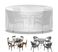 Funshot Housse imperméable pour meubles de jardin en polyéthylène respirant pour table et chaise d'extérieur, 190 x 80 cm, transparente