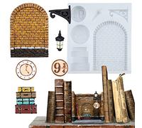 FUNSHOWCASE Moule en silicone pour moulage de résine époxy, fabrication de bijoux, jardin féérique, décoration de gâteau en pâte polymère, artisanat en pâte polymère, pâte à sucre, scrapbooking