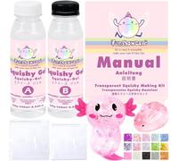 FUNSHOWCASE Taba Squishy Kit de Bricolage Transparent Gel Flex Caoutchouc Silicone Liquide Cristal 500 ML