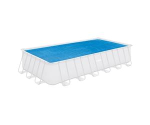 Funsicle Bâche Solaire rectangulaire pour Piscine, 7,3 x 3,66 m, Augmente la température de l'eau de -13,3 °C, Convient aux piscines rectangulaires Hors Sol de 7,32 m x 3,66 m - Bleu