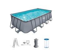 FUNSICLE Piscine Tubulaire Rectangulaire Oasis™ - 5,49 x 2,74 x 1,32m - Liner Toughmesh™ 3 Couches - Structure SmartConnect™