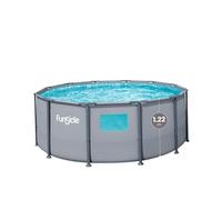 FUNSICLE Piscine Tubulaire Ronde à hublot Ø 3,66m x h1,22m