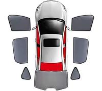 FUNSIE Pare Soleil Voiture pour Skoda Karoq 2018-2024, Anti-UV Protection Solaire Visières de vitres Avant et arrière Accessoires,E/7pcs-wholecar