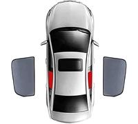 FUNSIE Pare Soleil Voiture pour Skoda Karoq 2018-2024, Anti-UV Protection Solaire Visières de vitres Avant et arrière Accessoires,B/2pcs-rear-doors