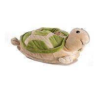 funslippers Chaussons Animaux Pantoufles Peluche en Forme d'animal Amusantes Chauffon Semelle Sneaker Durable Tortue Femme Vert M 39/41 EU