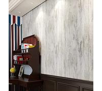 FunStick 60CM×5M Papier Adhesif pour Meuble Blanc Gris Beton Papier Peint Effet Beton Industriel pour Chambre Vinyle Adhesif Meuble Cuisine Salle de Bain Rouleau Adhésif Decoratif Mural Effet Béton