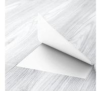 FunStick 90CM×15CM 30 Dalles PVC Garage Lino Sol PVC Gris Blanc Imperméable Lavable Autocollant Sol Effet Bois Carrelage Adhesif Sol Salon Chambre Stickers Carrelage Sol Balcon Buanderie Dalle Bois
