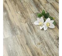 FunStick Carrelage Adhesif Cuisine Lino Sol Adhesif Bois Gris Marron Rustique Dalle PVC Adhesive Salle de Bain Carreaux Vinyle Adhesif Sol Cuisine Buanderie Effet Parquet Bois Marron 90x15CM 17 Dalles