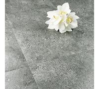 FunStick Dalle PVC Adhesive Gris Dalle PVC Adhesive Sol pour Salle de Bain Buanderie Revetement Sol Cuisine Adhesif Amovible 30×30CM 15 Dalles de Sols Autocollantes Gris Granit Vinyle Adhesif Salon