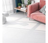 FunStick Dalle PVC Adhesive Murale Blanc Mat 30x60cm 5 Dalles PVC Adhesives Sol Blanc Credence Adhesive pour Cuisine Stickers Carrelage Muraux pour Salle de Bain Imperméable Credence Cuisine Blanche