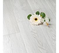 FunStick Dalle PVC Adhesive Sol Bois Gris Revêtement Sol Adhesif Chambre Cuisine Bois Épais Carrelage Autocollant Sol Salle de Bain Gris 90×15CM 17 Dalles Adhesives Sol PVC Effet Bois Lino Sol Balcon