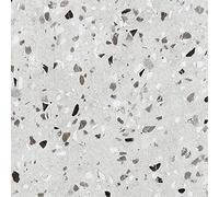 FunStick Dalle PVC Adhesive Sol Gris Terrazzo 30X30CM 5 Dalles Sol PVC Effet Marbre Blanc Autoadhésif Carrelage Cuisine Sol Autocollant Salle de bain Marbre Imperméable Vinyle Sol Adhesif Chambre