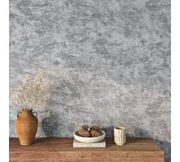 FunStick Papier Peint Adhesif Meuble Gris Beton Revetement Adhesif Plan de Travail Placard Cuisine Papier Peint Imitation Béton Papier Peint Gris Vinyle Adhesif Mural Salle de Bain Chambre 40CM×2M